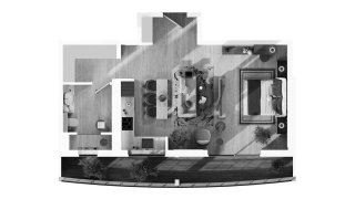 Apartment floor plan in Mag 777 No. 11019